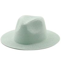 Korean Style Solid Color Woven Big Brim Straw Hat main image 5