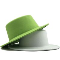 عارضة نقية اللون شقة أعلى الصوف الجاز قبعة main image 2