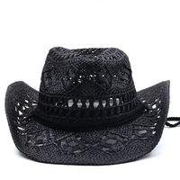 Fashion Sunscreen Cowboy Hand-woven Straw Hat main image 4