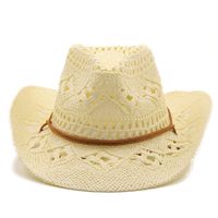 Fashion Sunscreen Cowboy Hand-woven Straw Hat main image 5