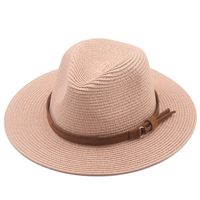 Simple Sunscreen Sunshade Cowboy Straw Hat sku image 1
