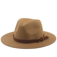 Simple Sunscreen Sunshade Cowboy Straw Hat sku image 3
