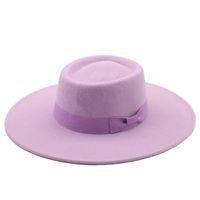 Fashion Big Brim Concave Top Woolen Cloth Hat sku image 11