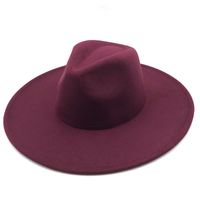 Fashion Casual Solid Color Big Side Woolen Top Hat sku image 7