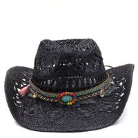 Fashion Natural Hand-woven Cowboy Straw Hat sku image 6