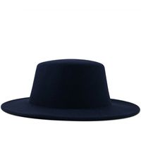 عارضة نقية اللون شقة أعلى الصوف الجاز قبعة sku image 7