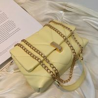 Fashion Metal Chain Embroidery Thread Square Bag main image 5