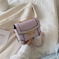 Fashion Metal Edging Messenger Square Bag main image 1