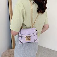 Fashion Metal Edging Messenger Square Bag main image 4