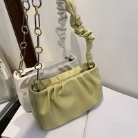 Small Pu Leather Solid Color Zipper Crossbody Bag main image 5