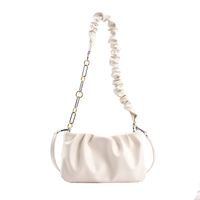 Small Pu Leather Solid Color Zipper Crossbody Bag main image 3