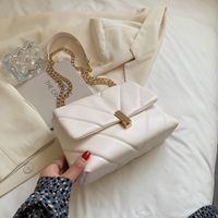 Fashion Metal Chain Embroidery Thread Square Bag sku image 4