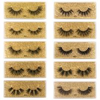 Natural False Eyelashes 10 Pairs Boxed Wholesale main image 9