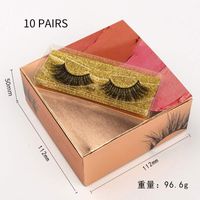 Natural False Eyelashes 10 Pairs Boxed Wholesale sku image 1