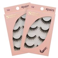 Fashion 4 Pairs Of 3d Mink False Eyelashes sku image 9