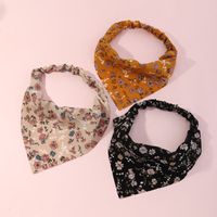 New Triangle Scarf Contrast Color Printing Headband main image 1
