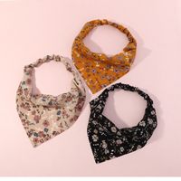 New Triangle Scarf Contrast Color Printing Headband main image 3