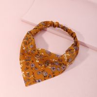 New Triangle Scarf Contrast Color Printing Headband main image 5