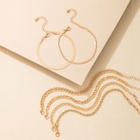 Simple Golden Metal Twist Bracelet 6-piece Set main image 7