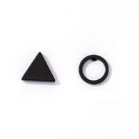Punk Black Geometric Earrings Wholesale main image 1