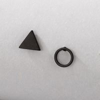 Punk Black Geometric Earrings Wholesale main image 5