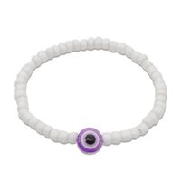 Korean Style White Glass Beads Glass Eye Bracelet Wholesale main image 6