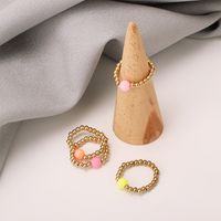 Simple New Geometric Elastic Ring Combination Set main image 5