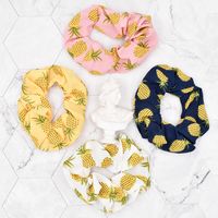 Retro Pineapple Fruit Fabric Printed Hair Rope main image 1