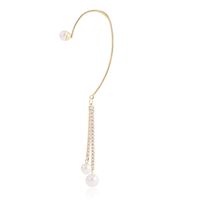 Korean Style Rear Hanging Tassel Pearl Without Pierced Long Ear Bone Clip main image 1