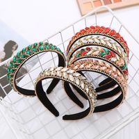 Retro Inlaid With Color Rhinestones Headband Wholesale main image 3