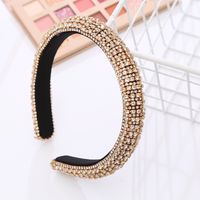 90064 New Rock Headband European And American Full Diamond Sponge With Diamond Headband Rhinestone-encrusted Hair Accessories For Women main image 6