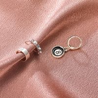 Korean Style Tapered Metal Earrings Three-piece Set main image 4
