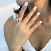Fashion Geometric Alloy Imitation Diamond Ring Wholesale main image 1