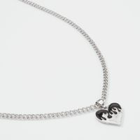 Hip-hop Heart Pendent Alloy Clavicle Chain Wholesale main image 5