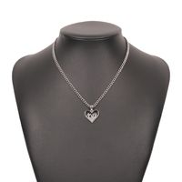 Hip-hop Heart Pendent Alloy Clavicle Chain Wholesale main image 6