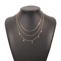New Five-pointed Star Geometric Multi-layer Clavicle Chain main image 6