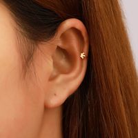 Simple Stainless Steel Crown C-shaped Holeless Ear Clips main image 1