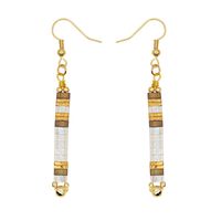 Bohemian Style Creative Rainbow Beads Long Earrings sku image 2