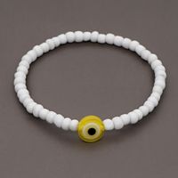 Korean Style White Glass Beads Glass Eye Bracelet Wholesale sku image 3