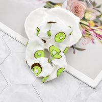 Simple Cartoon Fruit Printing Fabric Hair Rope sku image 1