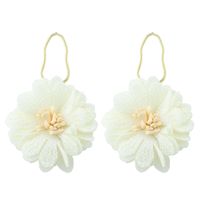 Korean Style Mesh Cloth Alloy Flower Earrings sku image 1