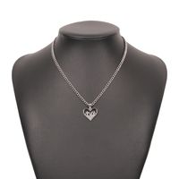 Hip-hop Heart Pendent Alloy Clavicle Chain Wholesale sku image 1