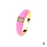Ornament Wholesale New Zircon Copper Ring Female Normcore Style Ring European And American Personalized Index Finger Knuckle Ring Tide sku image 2