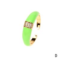 Ornament Wholesale New Zircon Copper Ring Female Normcore Style Ring European And American Personalized Index Finger Knuckle Ring Tide sku image 4
