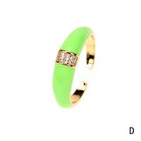 Ornament Wholesale New Zircon Copper Ring Female Normcore Style Ring European And American Personalized Index Finger Knuckle Ring Tide main image 3