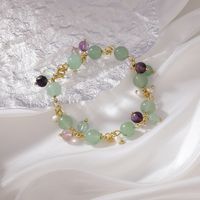 Bracelet De Perles Vertes À Un Seul Cercle De Style Coréen main image 1