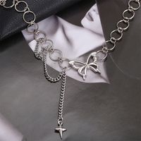 Fashion Star Tassel Butterfly Pendent Round Chain Necklace main image 3