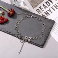 Fashion Star Tassel Butterfly Pendent Round Chain Necklace main image 5