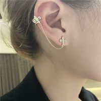 Korean Style Geometric Cross Earrings main image 2