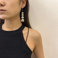 Fashion Pearl Geometric Metal Ccb Bead Pendant Earrings main image 5